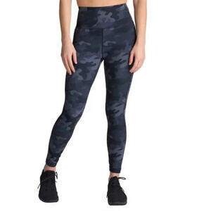 Lolë Activewear Workout Leggings Gym Grey Black Camouflage Print  Small NWT